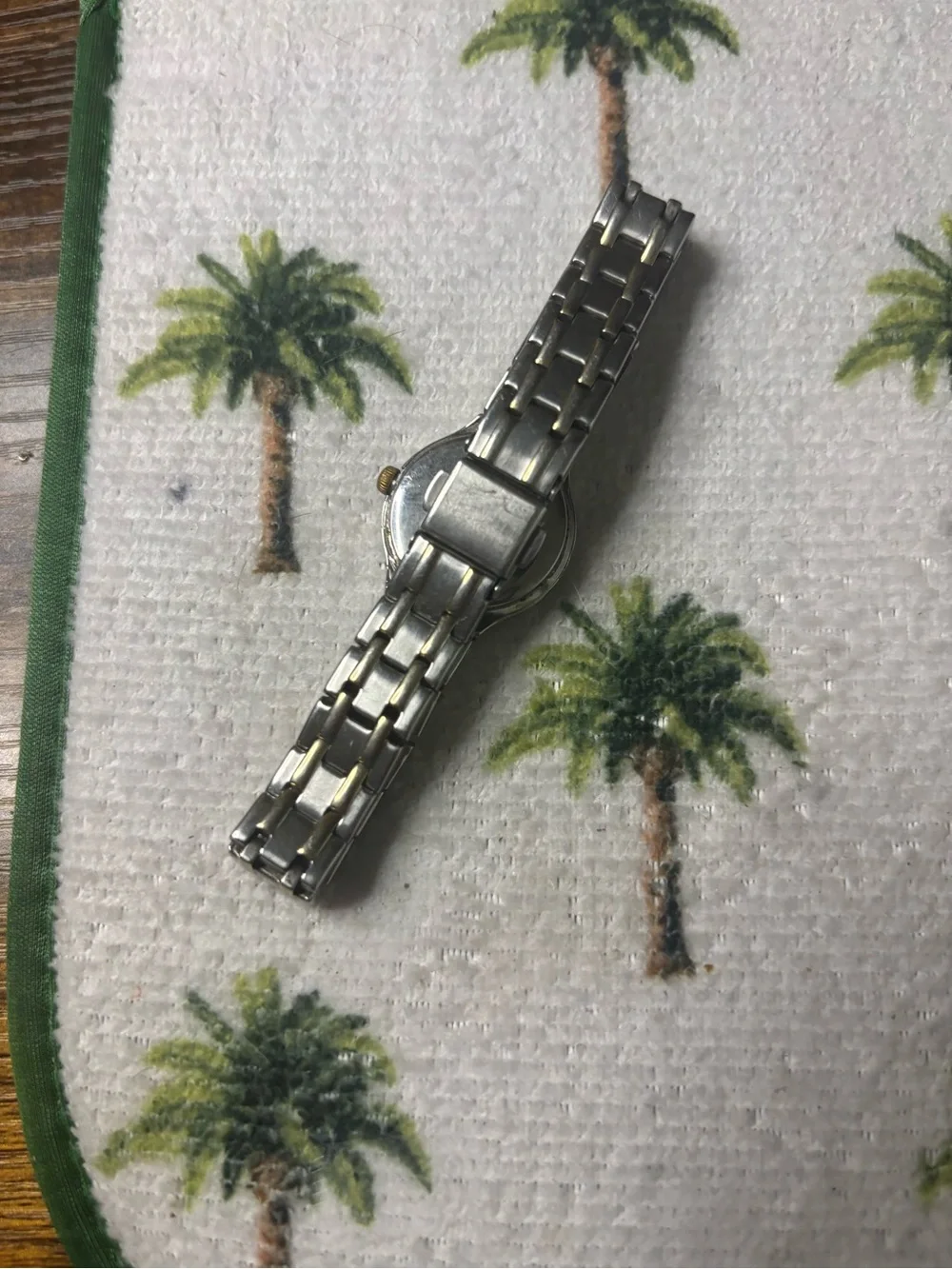 Two-Tone Timex Silver and Gold Link Bracelet Watch